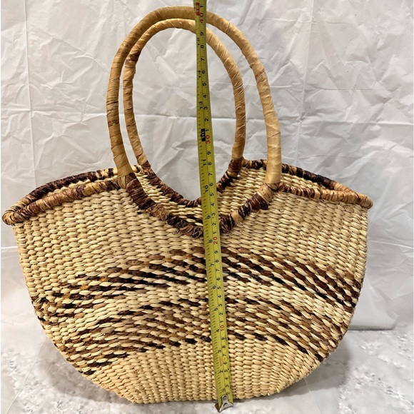 Basket bag 100% handmade Ecuadorian bag - Picture 3 of 5
